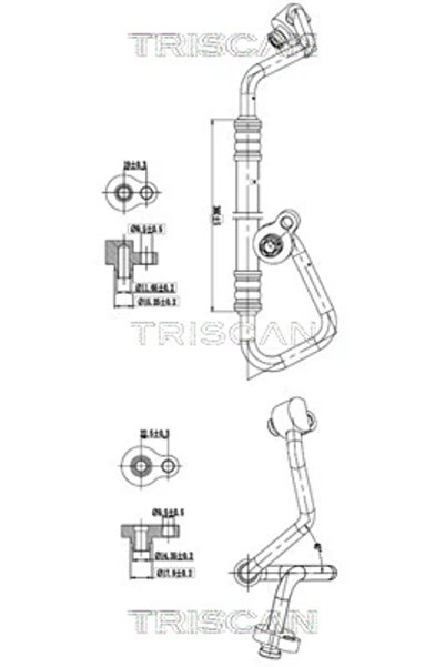 TRISCAN Conducta Presiune Variabila Aer Conditionat Ford Focus 3