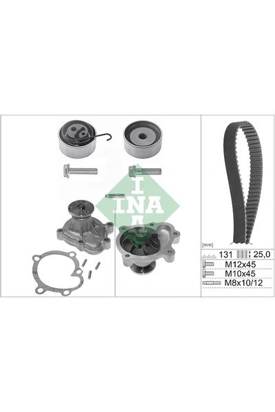 FAG Set Pompa Apa + Curea Dintata Chevrolet Cruze Opel Astra H/Astra J/Corsa D