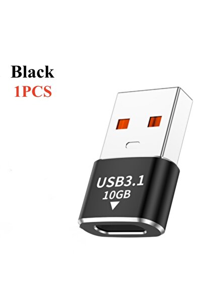 Choice محول أسود واحد بقدرة 120 واط من نوع USB 3.1 أنثى من النوع C إلى USB A ...