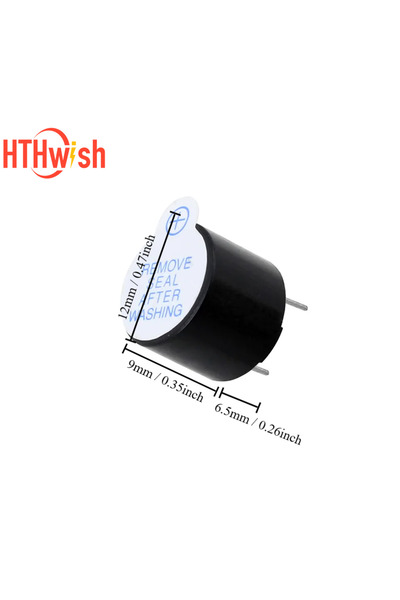 Choice 10pcs/Set 5V Active Buzzer Kit Long Continous Beep Tone Alarm Ringer 12x9.5mm Mini Active Piezo ...