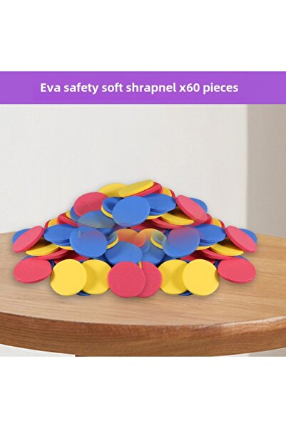 Choice لعبة إطلاق أقراص طائرة صغيرة على شكل جزرة صغيرة، 60 زنبركًا ناعمًا من ...