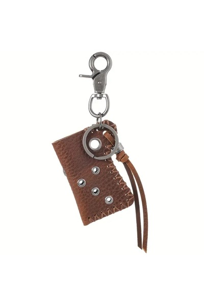 Choice Brown Creative personalized lighter PU leather case Retro street light...