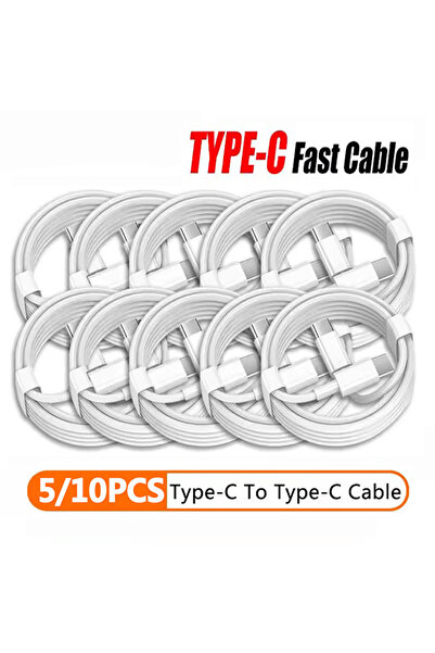 Choice كابل شحن سريع من النوع C إلى النوع C PD، أبيض اللون، بطول متر واحد، 10...