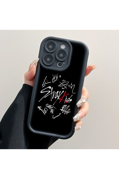 Miniso z6 for IPHONE 12 1PC Fashion Kpop S-Stray-Kids Phone Case for iPhone 16 15 14 13 Pro Max 11 12 Plus