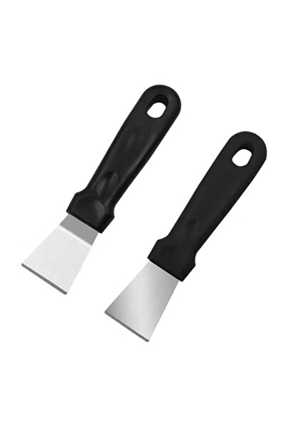 Choice قطعتان من أداة مكشطة الشواية المعدنية الصغيرة من بلاكستون باللون الأسو...