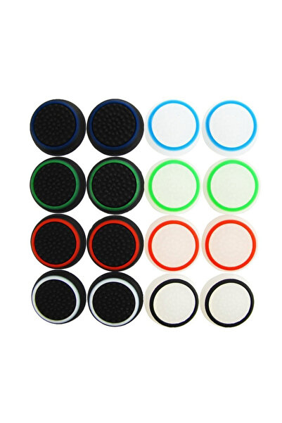 Choice 16 قطعة من غطاء قبضة عصا التحكم من السيليكون ثنائي اللون لبلاي ستيشن 5...