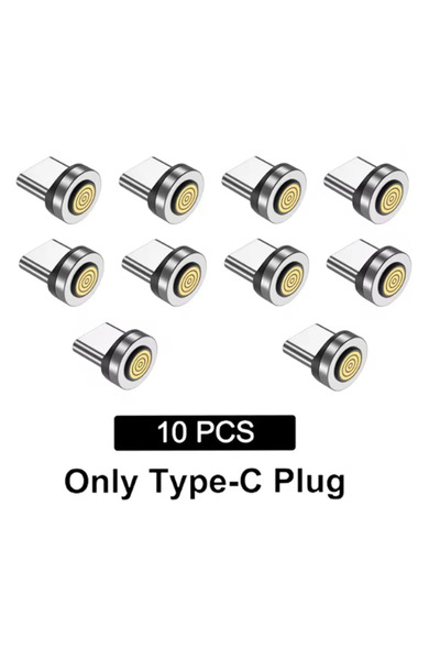 Choice 10 قطع من رؤوس مغناطيسية من النوع C ذات 7 دبابيس لكابلات Micro USB Typ...