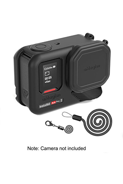 Choice مجموعة 1 جراب سيليكون لكاميرا Insta360 Ace Pro 2 مع غطاء عدسة وحقيبة ح...