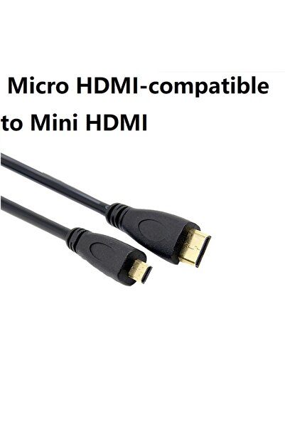 Choice 0.3m black 0.3M 1M 1.8M 1080p 3D Mini HDMI-compatible to Micro HDMI-compatible Cable Mini to Micro D