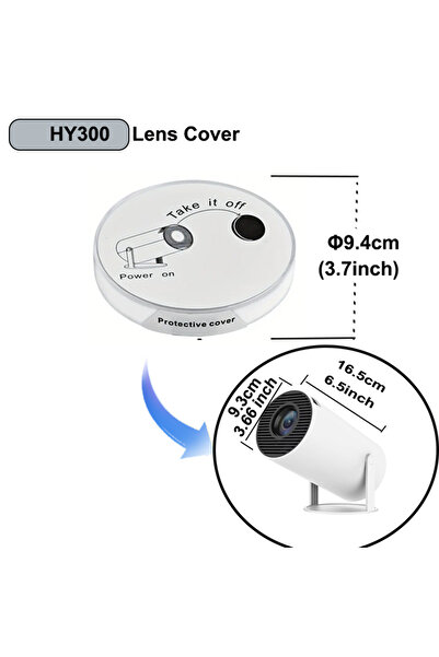 Choice غطاء حماية عدسة جهاز العرض HY300 HY300 pro، غطاء حماية عدسة لجهاز العرض Magcubic HY300 Pro لتجنب الغبار