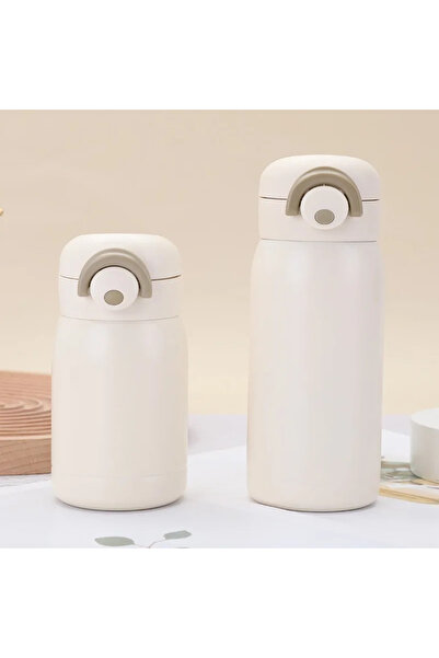 Choice 220ml Beige Mini Thermos Cup 220ml/350ml Pocket Cup Stainless Steel Thermal Coffee Mug Vacuum Flask