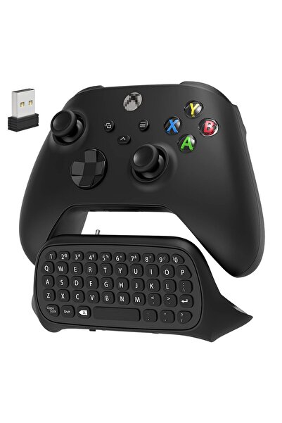 Choice لوحة مفاتيح تحكم سوداء لجهاز Xbox Series X/S/One/One S لوحة مفاتيح ألعاب لاسلكية مع مستقبل USB