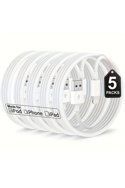 Choice كابل شحن سريع من TPE من USB إلى Lightning معتمد من MFi بطول 5 أمتار و1...