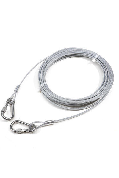 Choice كابل ربط عاكس فضي عالي التحمل للكلاب بطول 2 متر و6.56 قدم، سعة 250 رطل...
