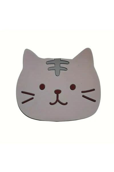 Choice1 وسادة أكواب لطيفة على شكل قطة من HUIHU، مصنوعة من مادة البولي فينيل ك...