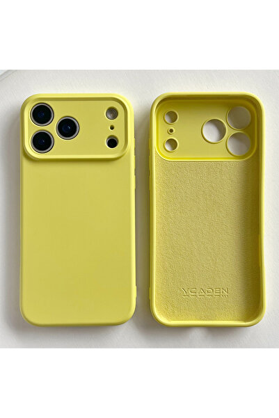 Choice غطاء TPU مقاوم للصدمات بلون الكركم لهاتف iPhone 17 و16 Pro Max و17Air و16 و15 و14 Pro