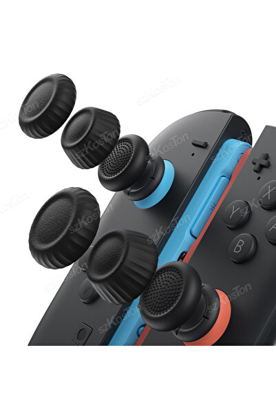 Choice Black Thumb Grips Caps for Switch 2 Joycon Ergonomic Design Enhanced Gaming Experience JoyStick Grip