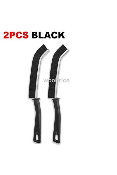 Choice4 as show 2pcs black 1-10pcs Hard Bristle Crevice Cleaning Brushs-Thin ...