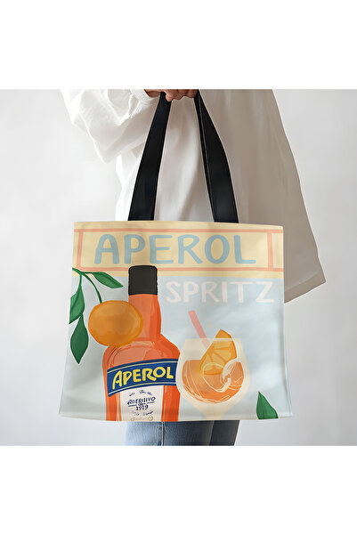 Choice حقيبة تسوق مشروبات APEROL SPRITZ مقاس 14.96 بوصة × 15.7 بوصة، حقيبة تخ...