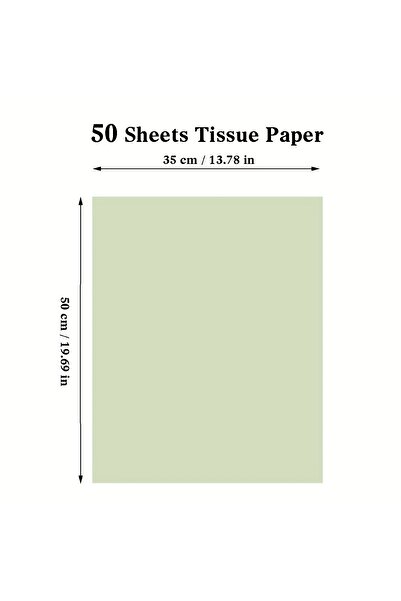 Choice1 50 قطعة من ورق المناديل الأخضر المريمية مقاس 35 × 50 سم، 50 قطعة/100 ...