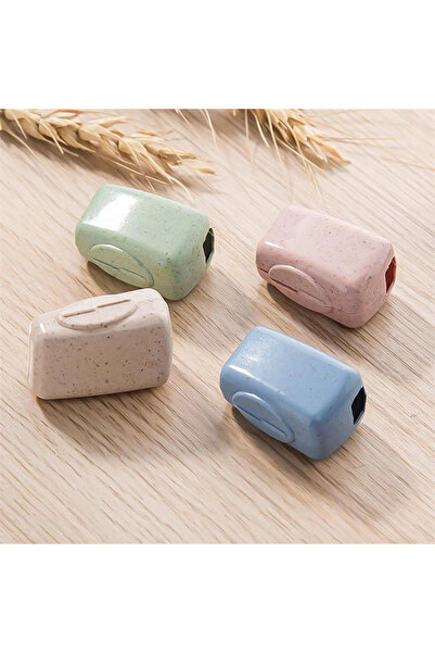 Choice غطاء رأس فرشاة الأسنان الصغير (4 قطع) من الطراز A، حامل فرشاة الأسنان المحمول، مناسب للسفر في الهواء الطلق والمنزل