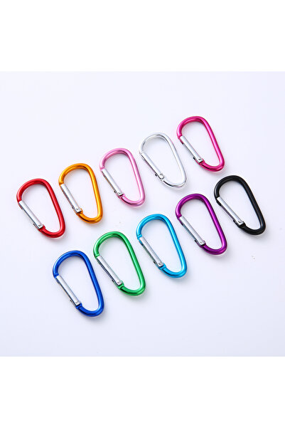 Choice41 5 قطع ألوان متنوعة 5/10/50/100 قطعة سلسلة مفاتيح كارابين من الألومني...