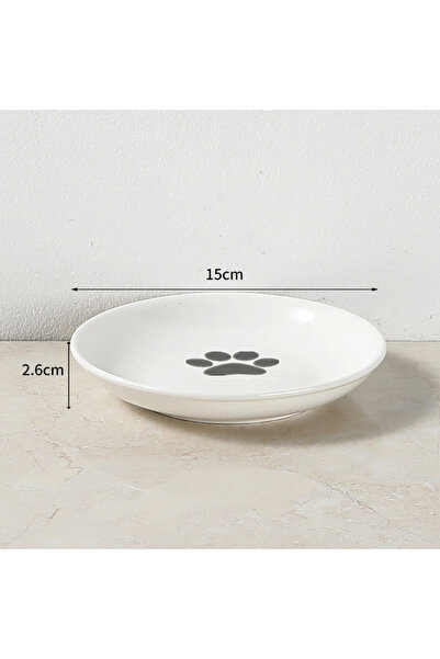 Choice 1 قطعة طبق مخلب وعاء سيراميك للحيوانات الأليفة وعاء طعام القطط السيرام...