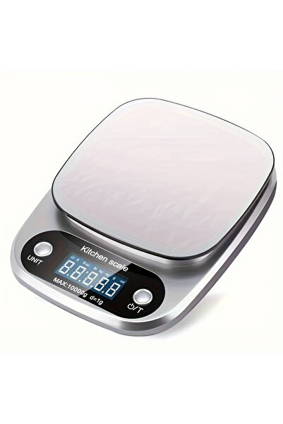 Choice 10Kg silvery High Precision Kitchen Scale 10kg Electronic Jewelry Food Baking Scale Multifunction Me