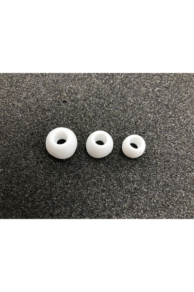 Choice 30 قطعة من أغطية سماعات الأذن المصنوعة من السيليكون الأبيض، مناسبة لسماعات الأذن، وسادات الأذن، وأطراف سماعات الأذن.