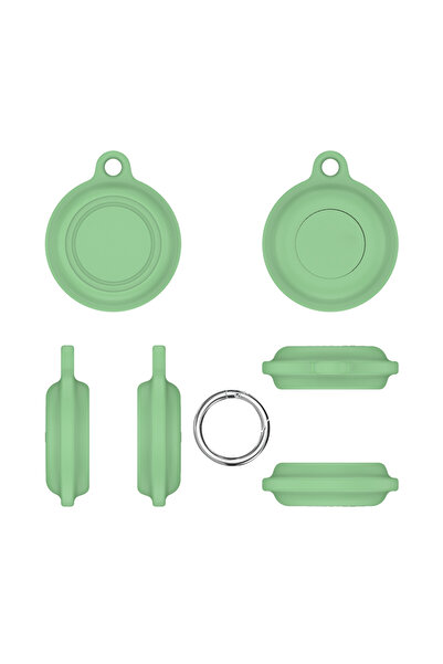 ALLOYSEED Green Case for Moto Tag Silicone Keychain Waterproof for Tag Holder...