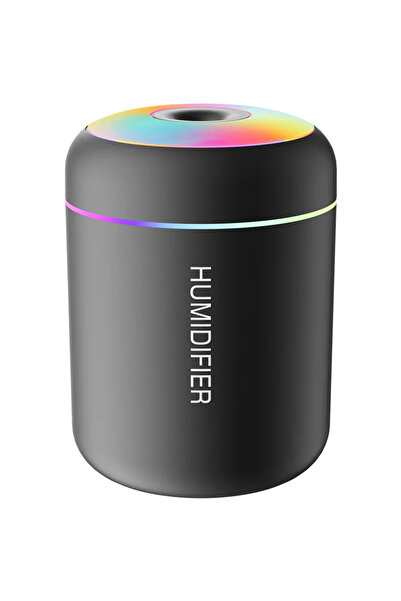 Choice مرطب هواء صغير محمول باللون الأسود مع موزع روائح كهربائي USB ومنقي للزيوت العطرية، جهاز علاج بالروائح العطرية M