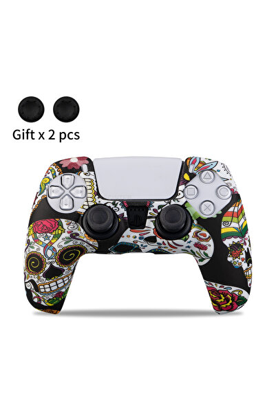 Choice غطاء حماية سيليكوني من الأوركيد لجهاز تحكم PS5، وحافظة ملحقات لجهاز PS...