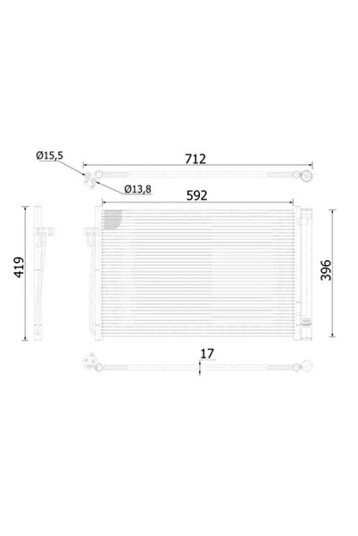 MAHLE Condensator, Climatizare Ac344000S Alpina B5/B5 Combi Bmw 5/5 Touring/6...