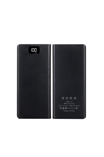 Vikefon black DIY 8*18650 Battery Power Bank Case Charge Storage Box 5V Dual USB Type C Battery Holder Box P