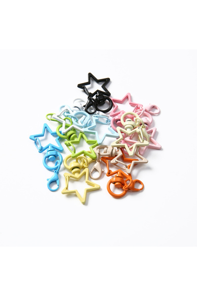 Choice9 ١٠ قطع متنوعة ٥/٥٠/١٠٠ قطعة من سلاسل المفاتيح الملونة، حلقات مفاتيح، ...