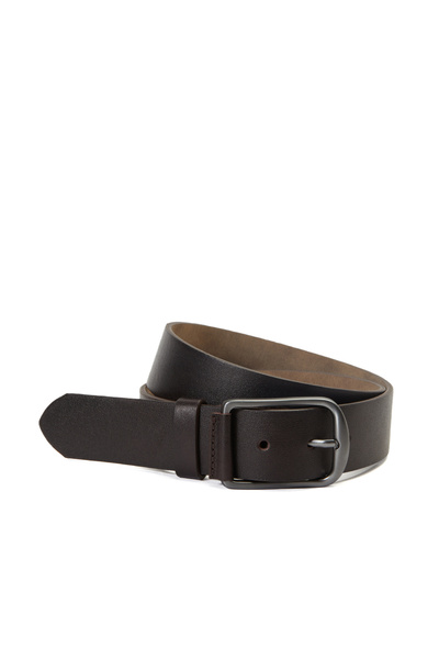 Dıvarese Kahverengi Erkek Deri Kemer