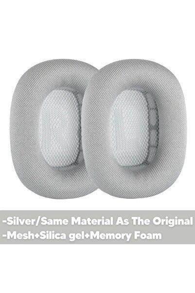Choice وسادات أذن بديلة رمادية فاتحة اللون لسماعات AirPods Max اللاسلكية، ملح...