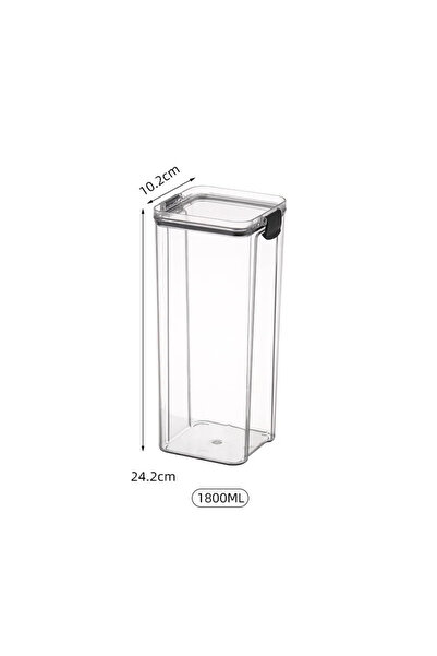 Choice صندوق تخزين محكم الغلق للوجبات الخفيفة متعددة الحبوب للمطبخ سعة 1800 م...