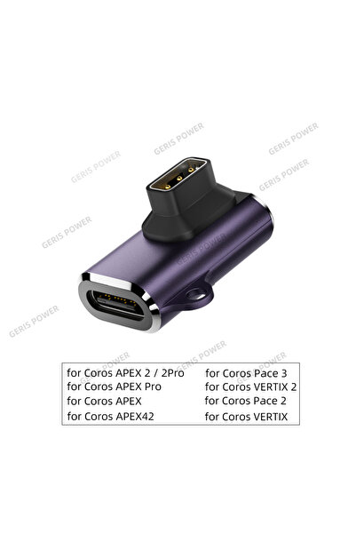 Choice شاحن ساعة CR-ZW-PU USB Type C مناسب لساعة Coros Pace 2/ Pace 3 Vertix/...