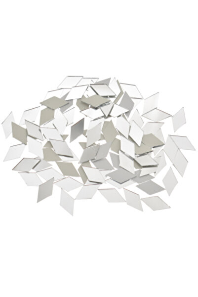 Choice WA01VGM005 100PCS Glass Mirror Mosaic Tiles Bulk Diamond Shape DIY Craft Handcrafted Accessory Home
