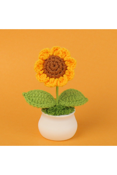 Choice زهرة عباد الشمس الصغيرة، زهرة منسوجة إبداعية، زهور صناعية صغيرة في أصي...