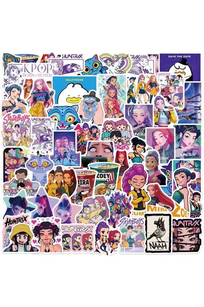 Choice 100 قطعة 60/100 قطعة ملصقات صائدي الشياطين من KPop اللطيفة، نمر ديربي ...