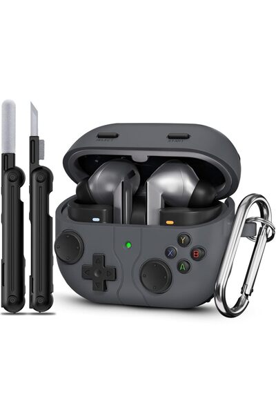 Choice جراب أسود لسماعات Galaxy Buds 3 Pro مع قلم، متوافق مع Buds 3 و Buds 3 ...