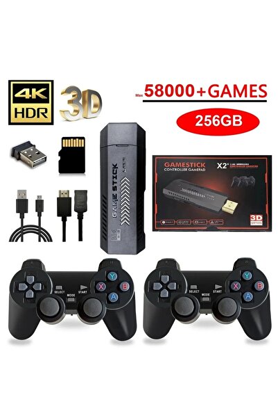 Choice وحدة تحكم ألعاب الفيديو الكلاسيكية X2 Plus - 256 جيجابايت X2 Plus 64 جيجابايت 128 جيجابايت 256 جيجابايت 50000 لعبة مع GD10 Pro Stick 4K 3D H