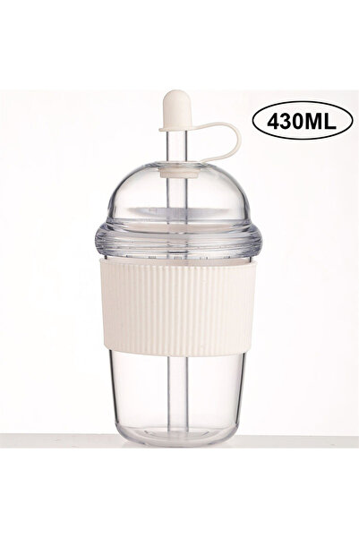 Choice كوب قهوة بلاستيكي سعة 430 مل، مقاوم للبرودة والحرارة، قابل لإعادة الاس...