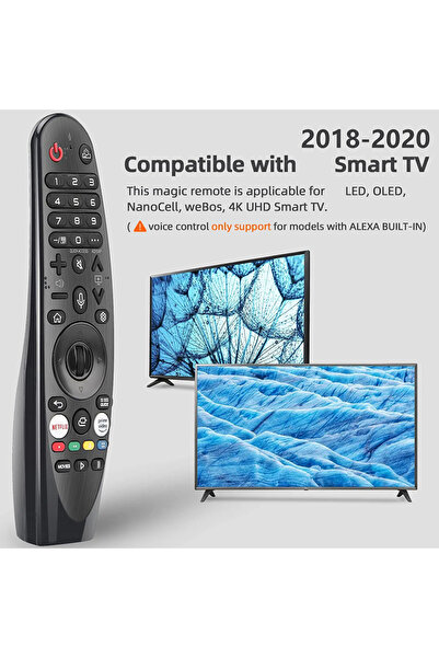 Choice With Pointer Voice Universal Wireless Smart 4K HD TV Remote Control Replacement for Magic Voice QLED