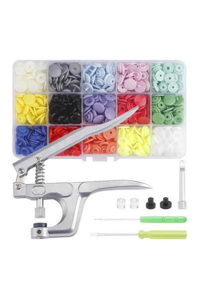 Choice Pliers with buttons 150set T5 Resin Snap Poppers Clip Plastic Clothing Button Pressure Nail Fastener