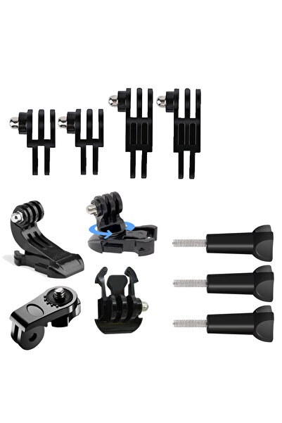 Choice حامل لاصق مسطح منحني باللون الذهبي العالمي لكاميرا GoPro مقاس 13 و12 و...