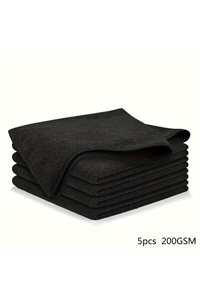 Choice 20pcs Black 5/10/20/50/100pcs Super Soft Black Car Wipes Scouring Cloth Set Quick Dry Absorbent Micr