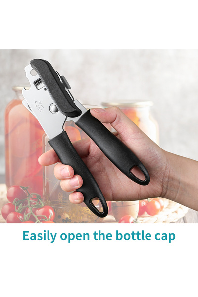 Choice قطعة واحدة - فتاحة علب يدوية احترافية متعددة الوظائف من الفولاذ المقاو...